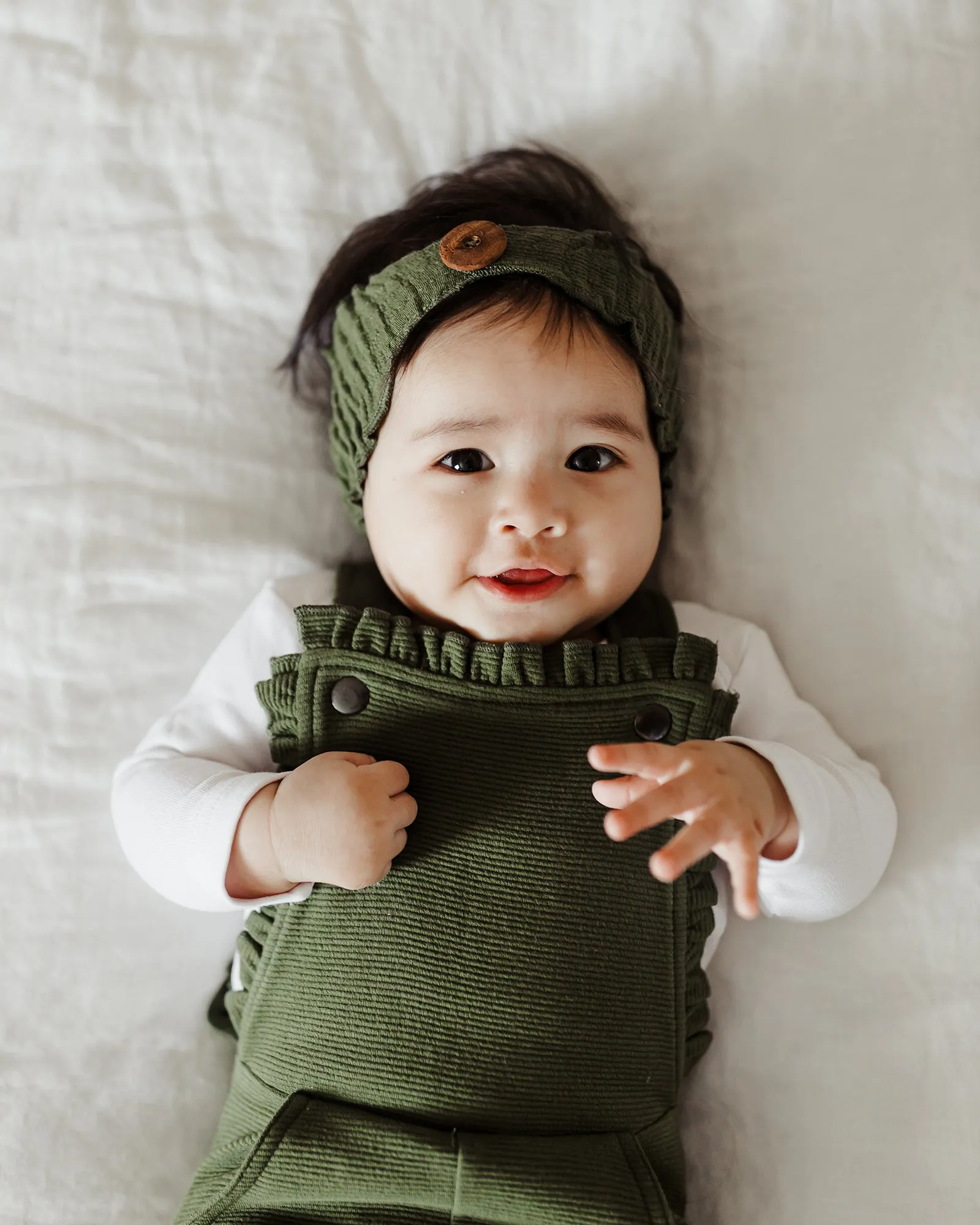 Corduroy Headband in Forest