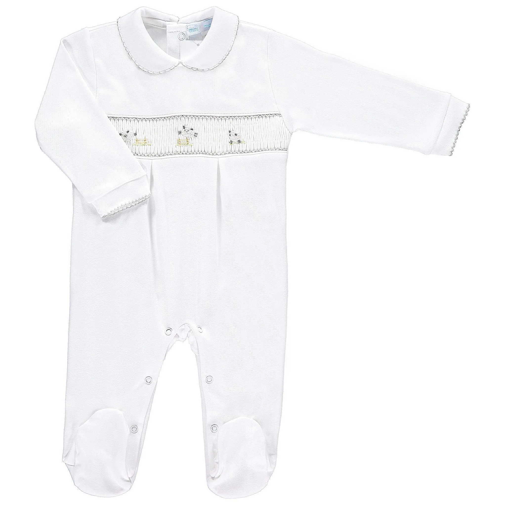 Counting Sheep Smocked Babygrow