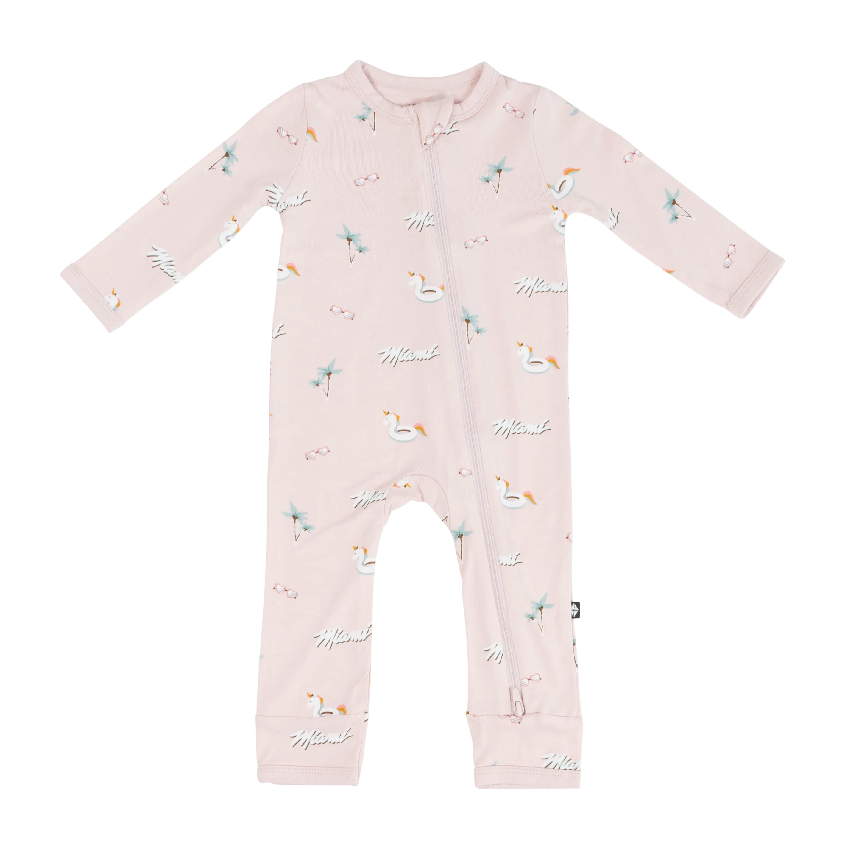 Court Culture x Kyte Baby Beach Blush Zippered Romper