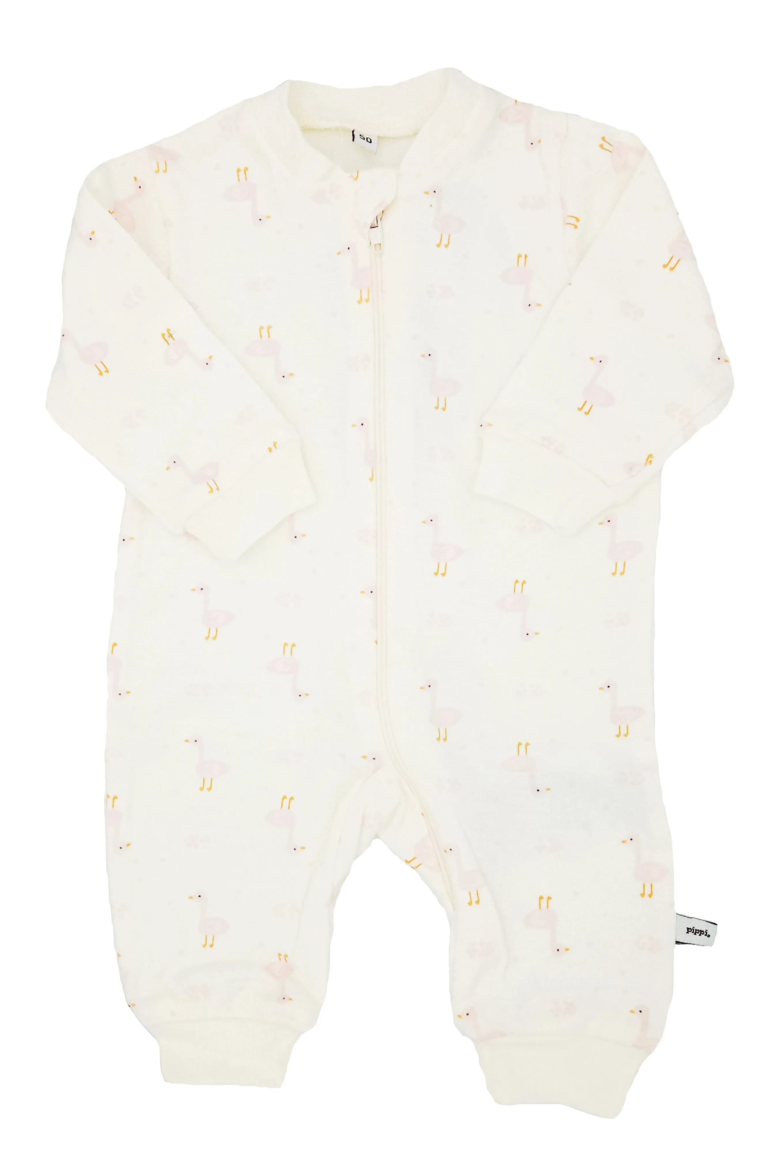 Cream Duck Print Footless Babygrow