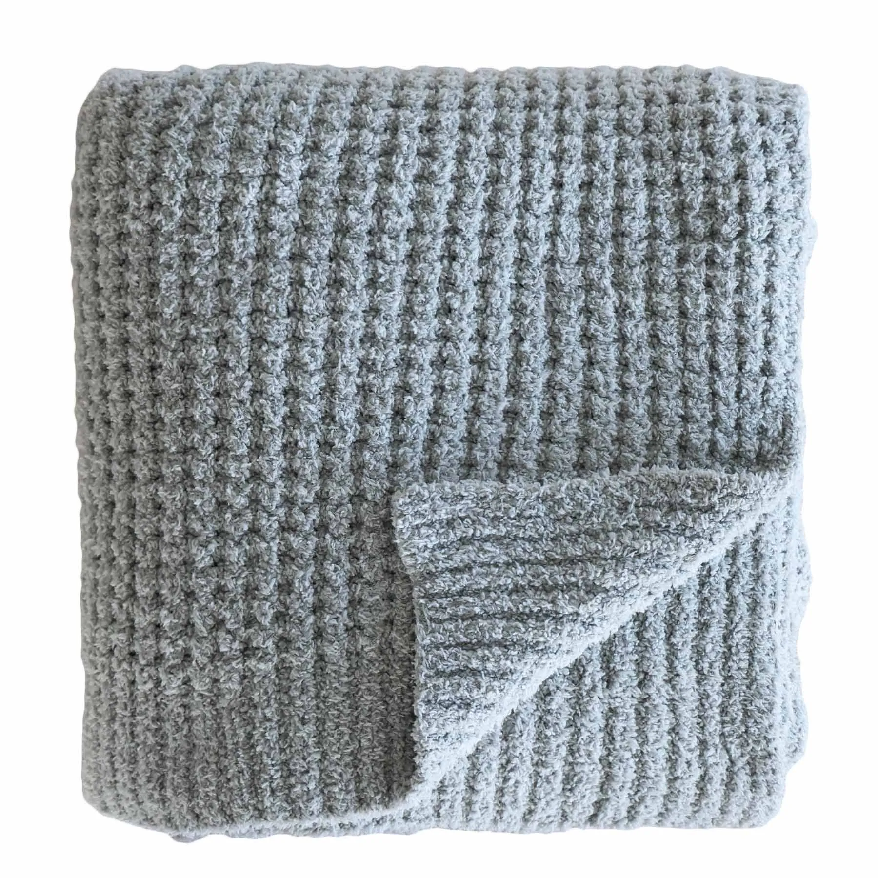 CuddleLane™ Luxe Waffle Blankets | Moon