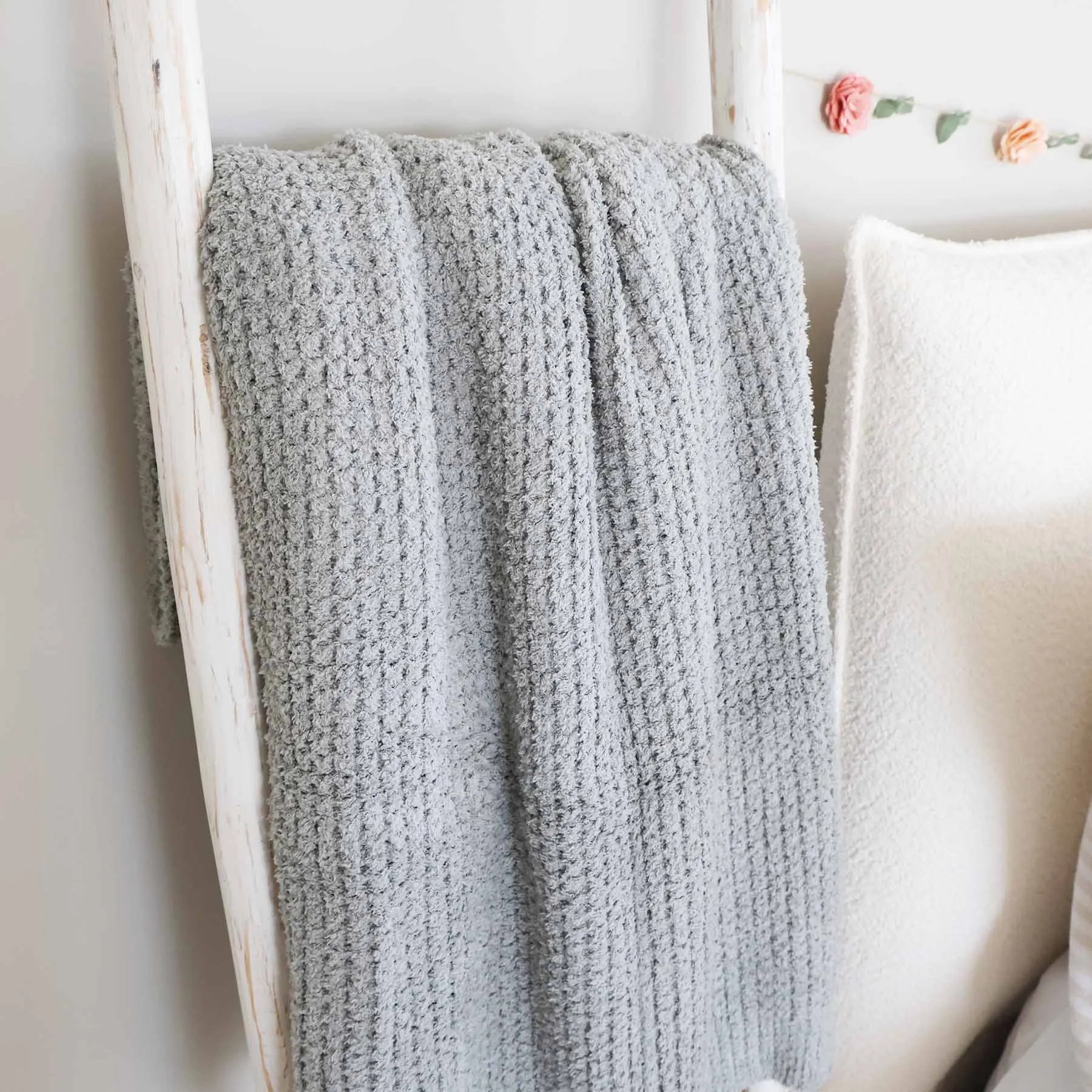 CuddleLane™ Luxe Waffle Blankets | Moon