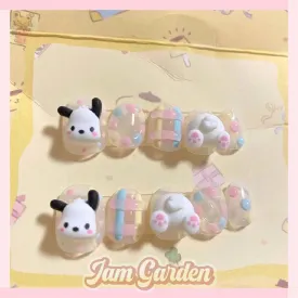 Cute style childlike Sanrio series super cute girl Pacha dog nail art wear