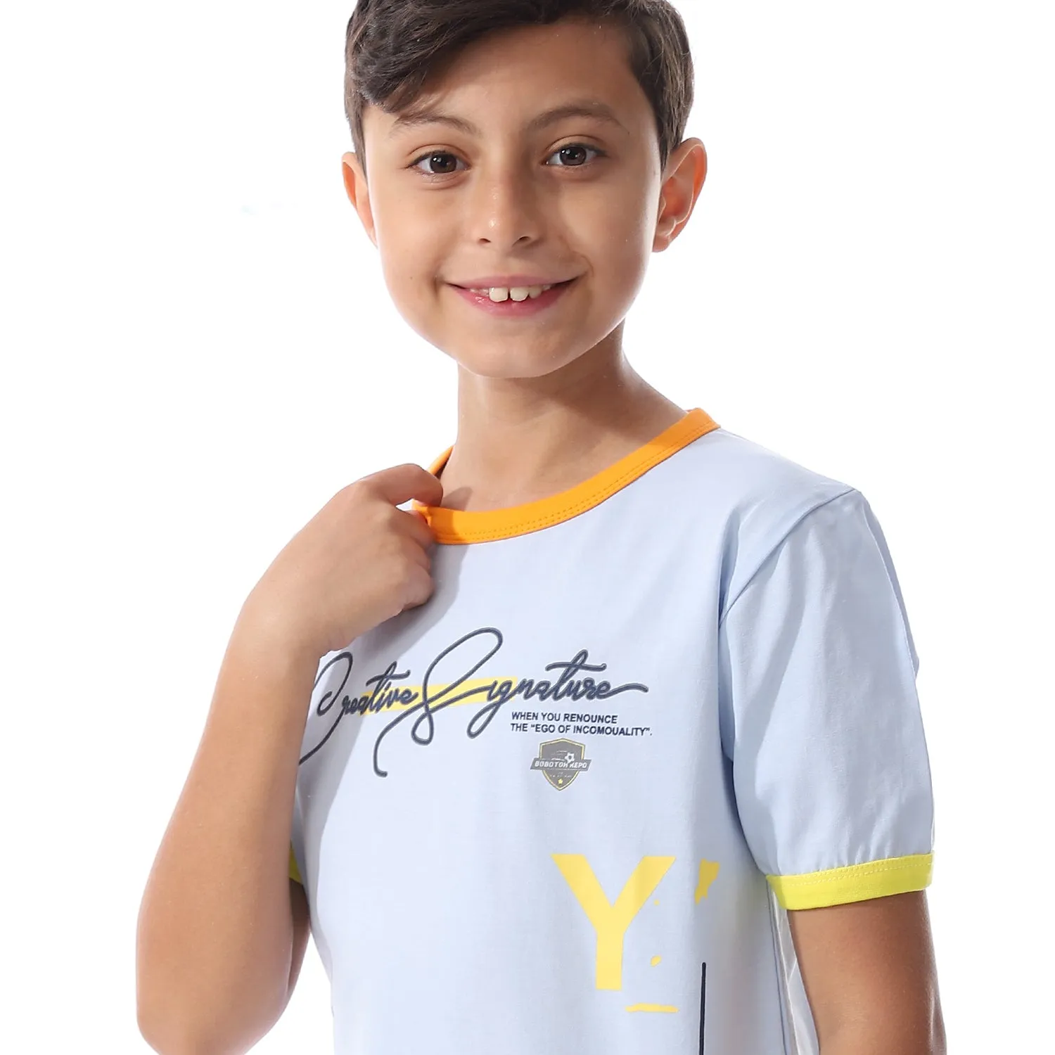 Diadora Boys Printed Cotton T-Shirt