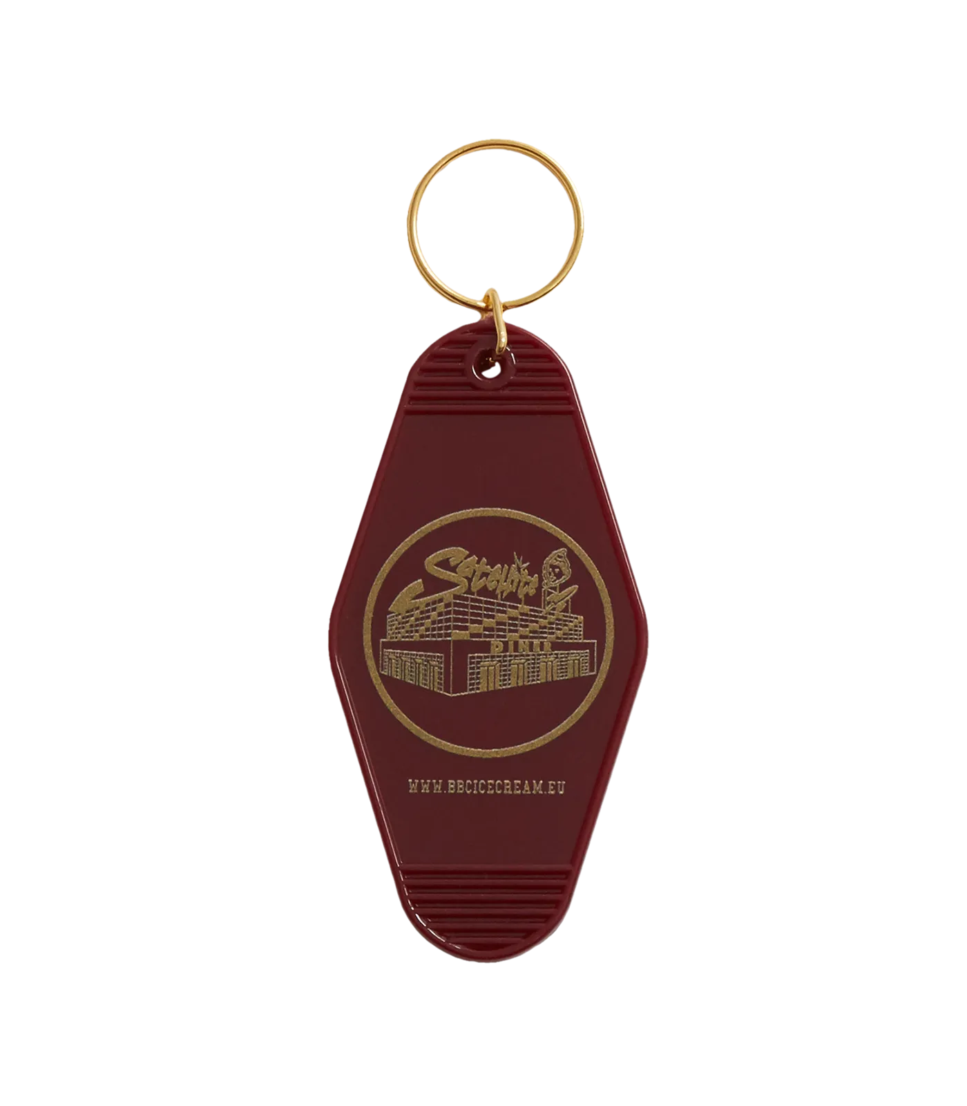 DINER KEYRING - BURGUNDY