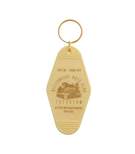 DINER KEYRING - YELLOW