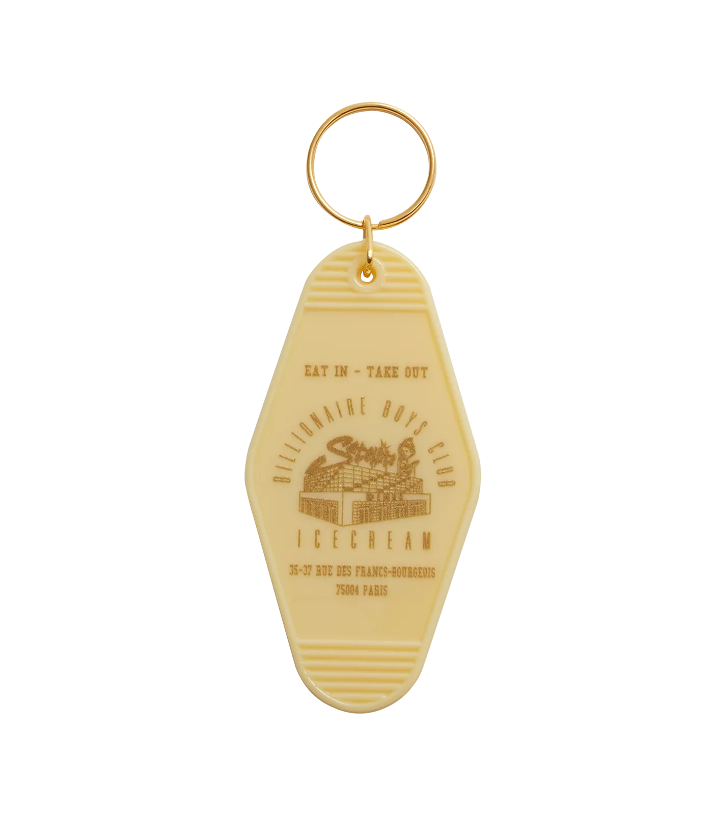 DINER KEYRING - YELLOW