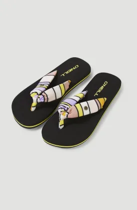 Ditsy Sun Sandals | Multi Stripe