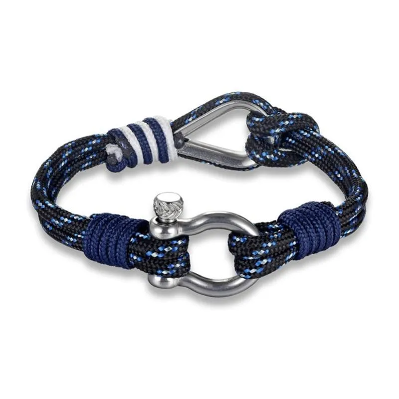 Double Shackle Parachute Cord Bracelet