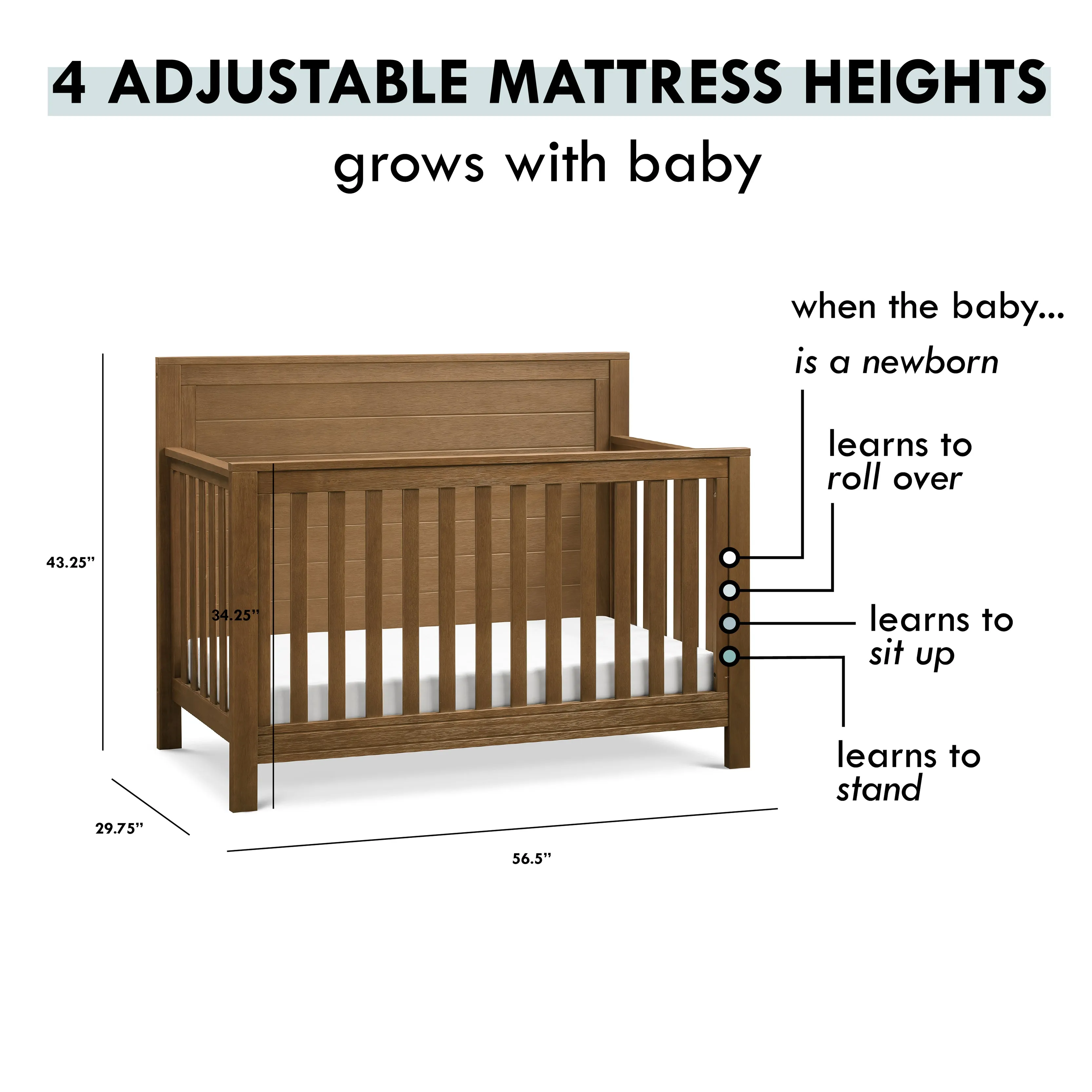 Fairway 4-in-1 Convertible Crib