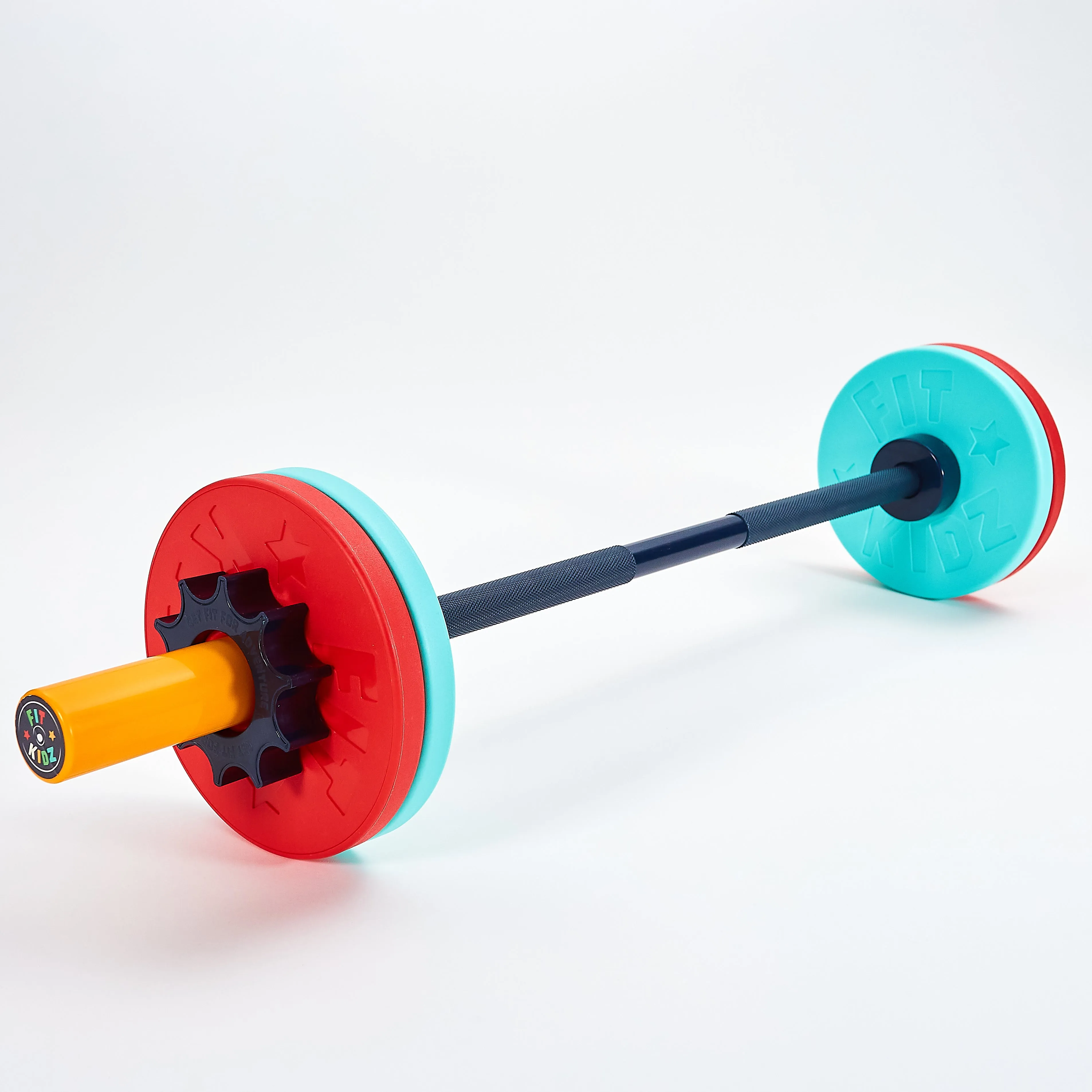 Fit Kidz Barbell & Extra Bumper Plates