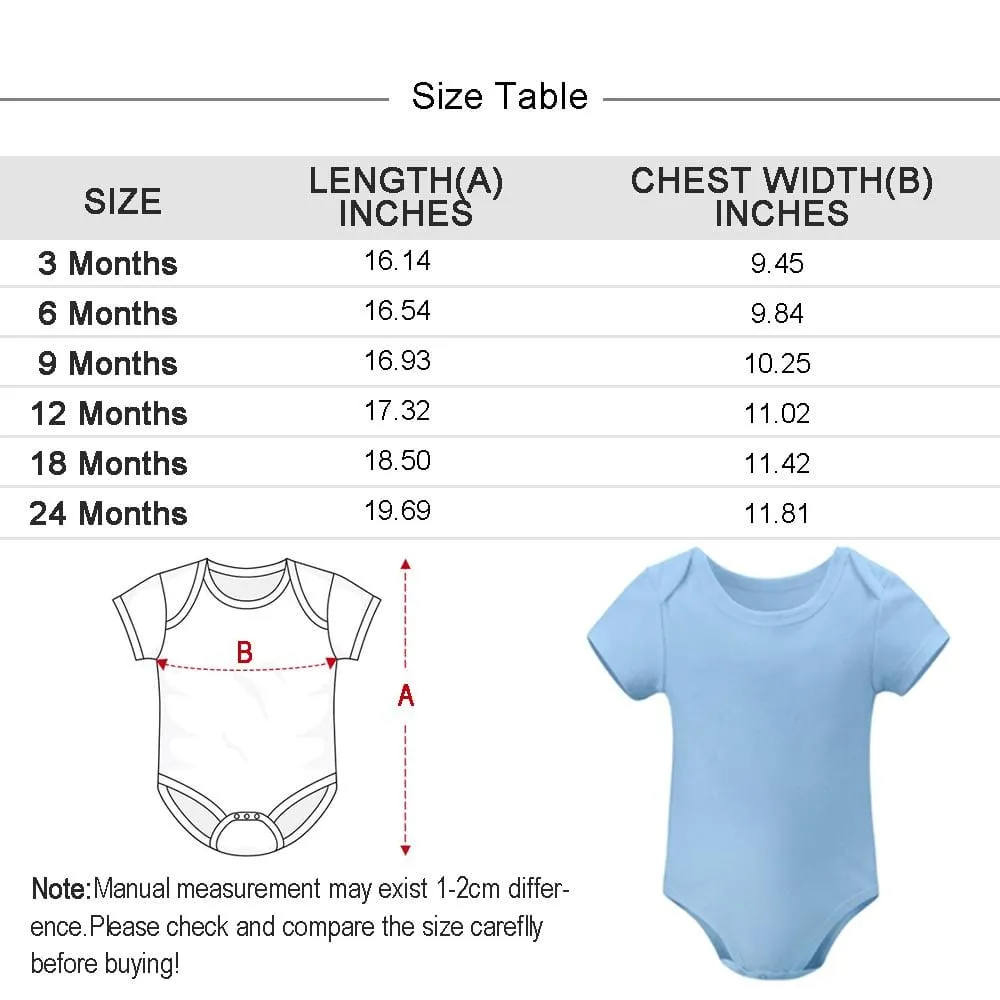 #For 3M-2T Personalized Girls Boys Baby Jumpsuit Custom Face&Name Angel Baby Bubble Romper Newborn Baby Bodysuit