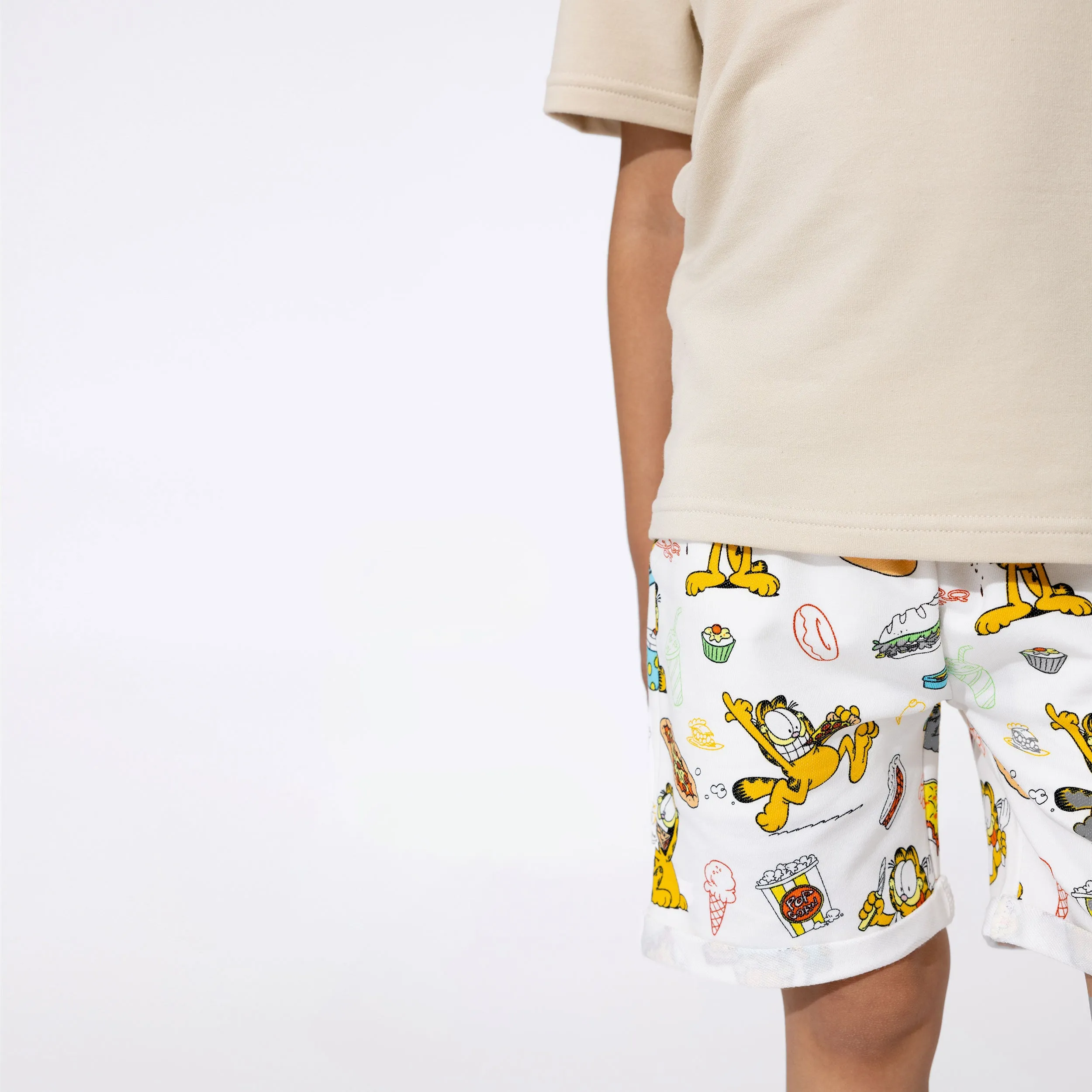 Garfield: Snack Attack Bamboo Terry Kids Daywear Shorts