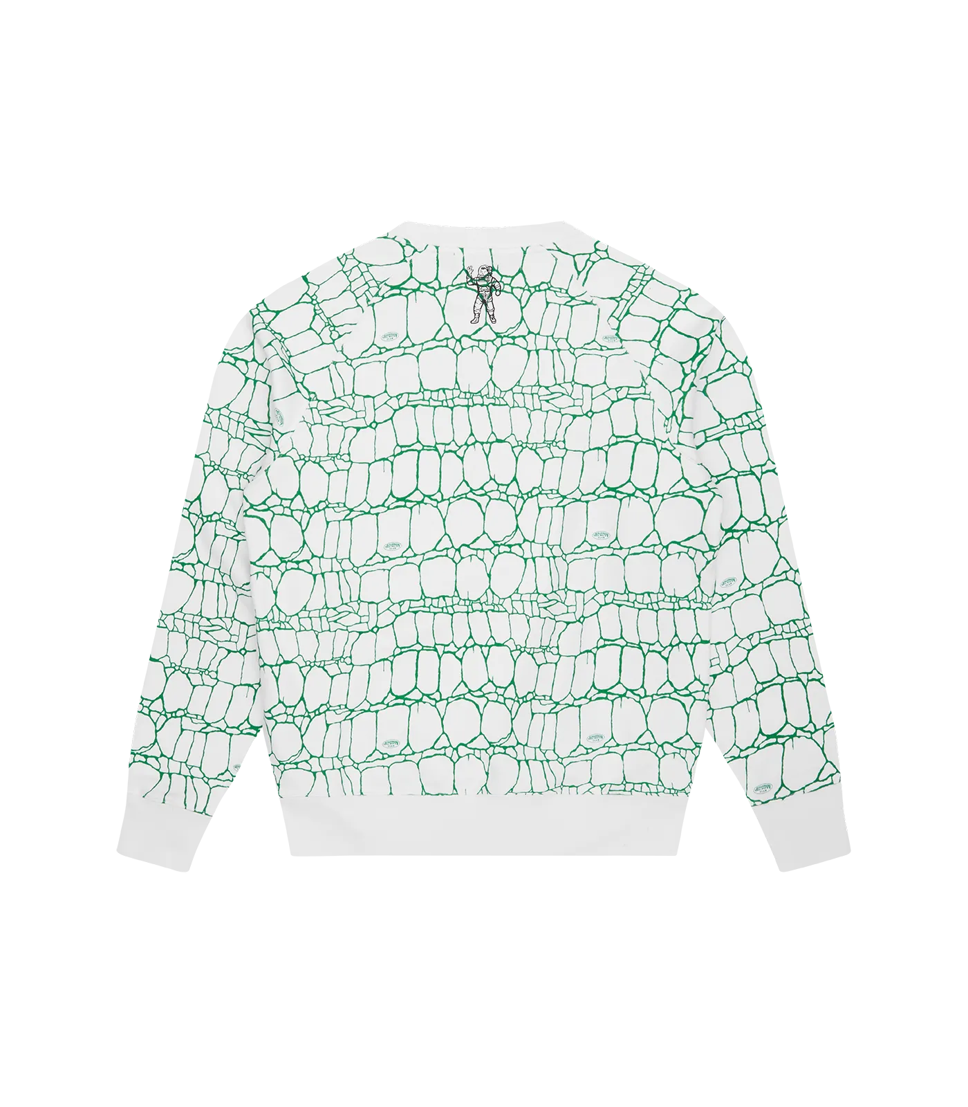 GATOR CAMO ARCH LOGO CREWNECK - WHITE