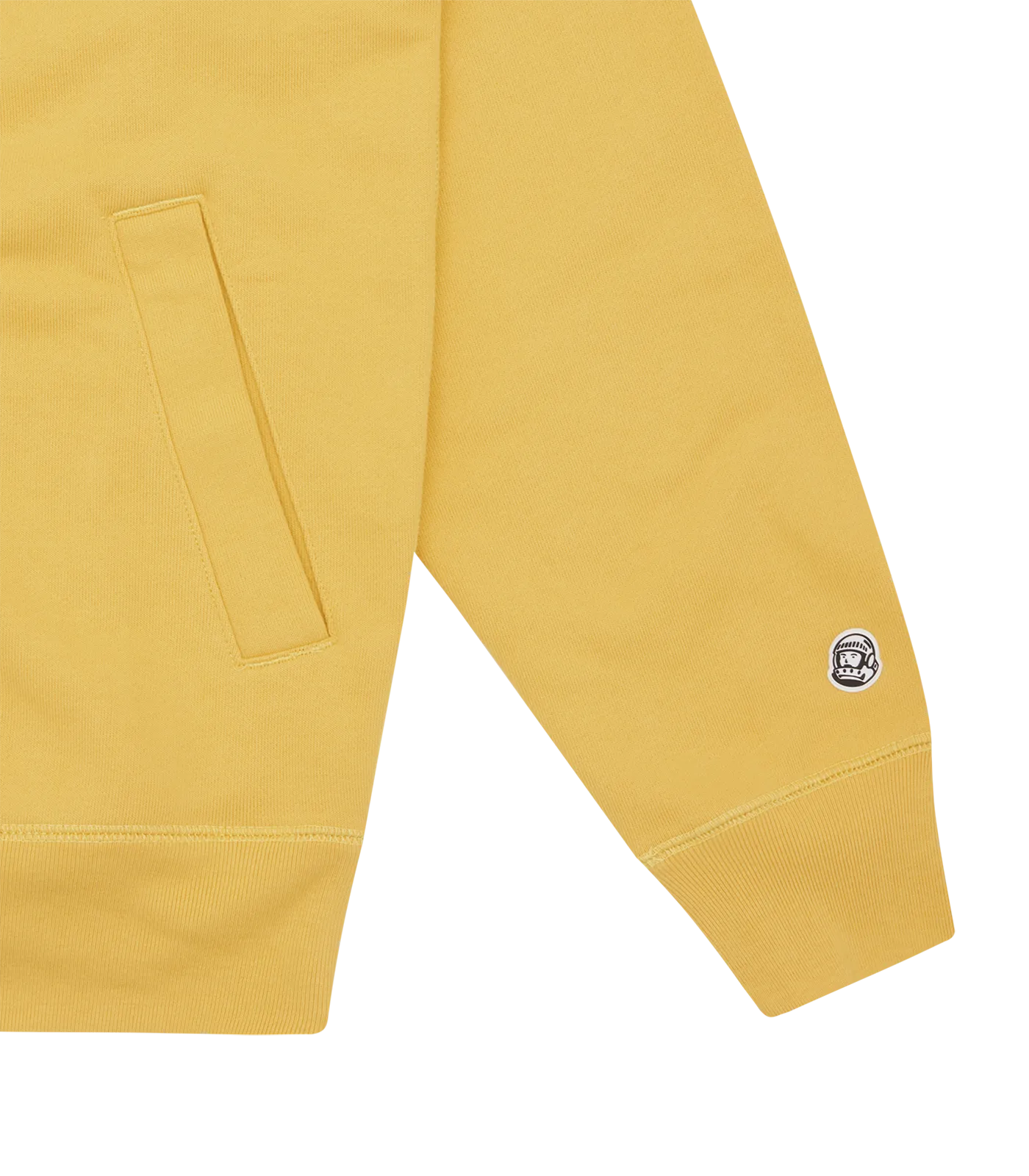 GENTLEMAN LOGO ZIP THROUGH HOOD - YELLOW