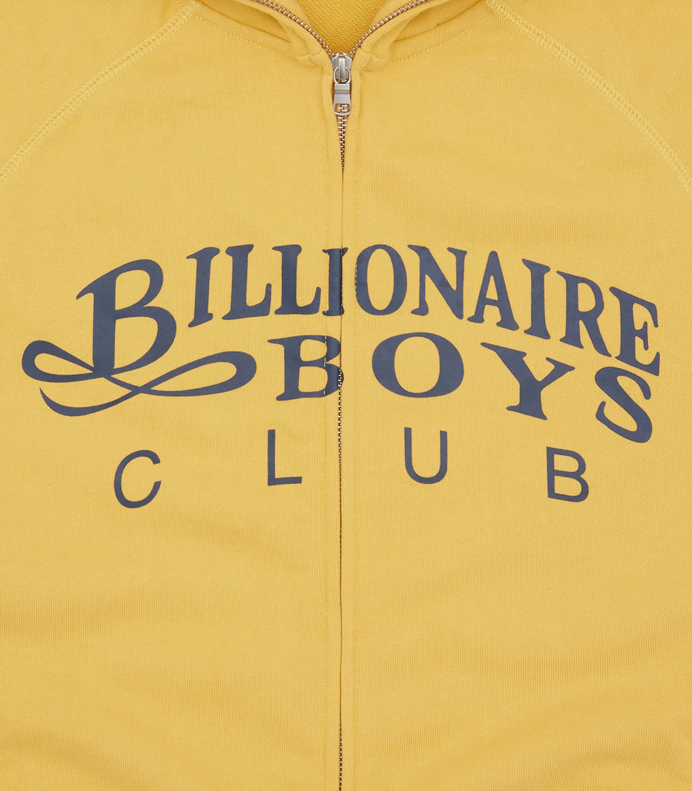 GENTLEMAN LOGO ZIP THROUGH HOOD - YELLOW