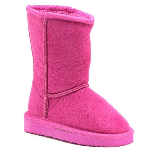 Girls Betty-01 Classic Slip On Fur Lined Fashion Winter Boots