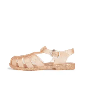 Girls Jelly Sandals in Gold - Cali