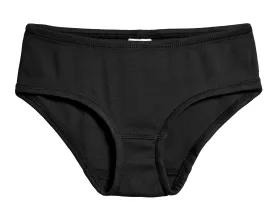 Girls Organic Cotton Brief | Black