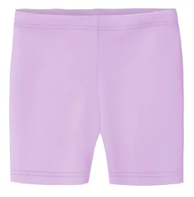 Girls Soft 100% Cotton Bike Shorts | Lavender