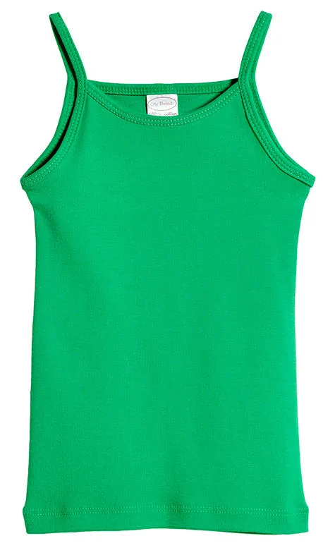 Girls Soft Cotton Camisole | Elf Green