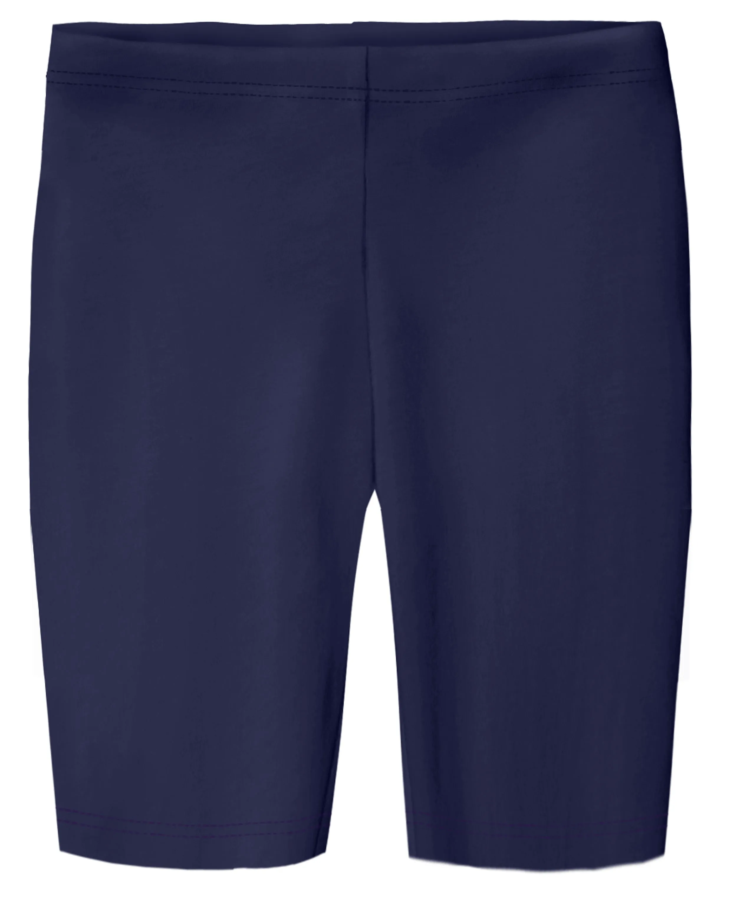 Girls Soft Cotton Long Bike Shorts | Navy