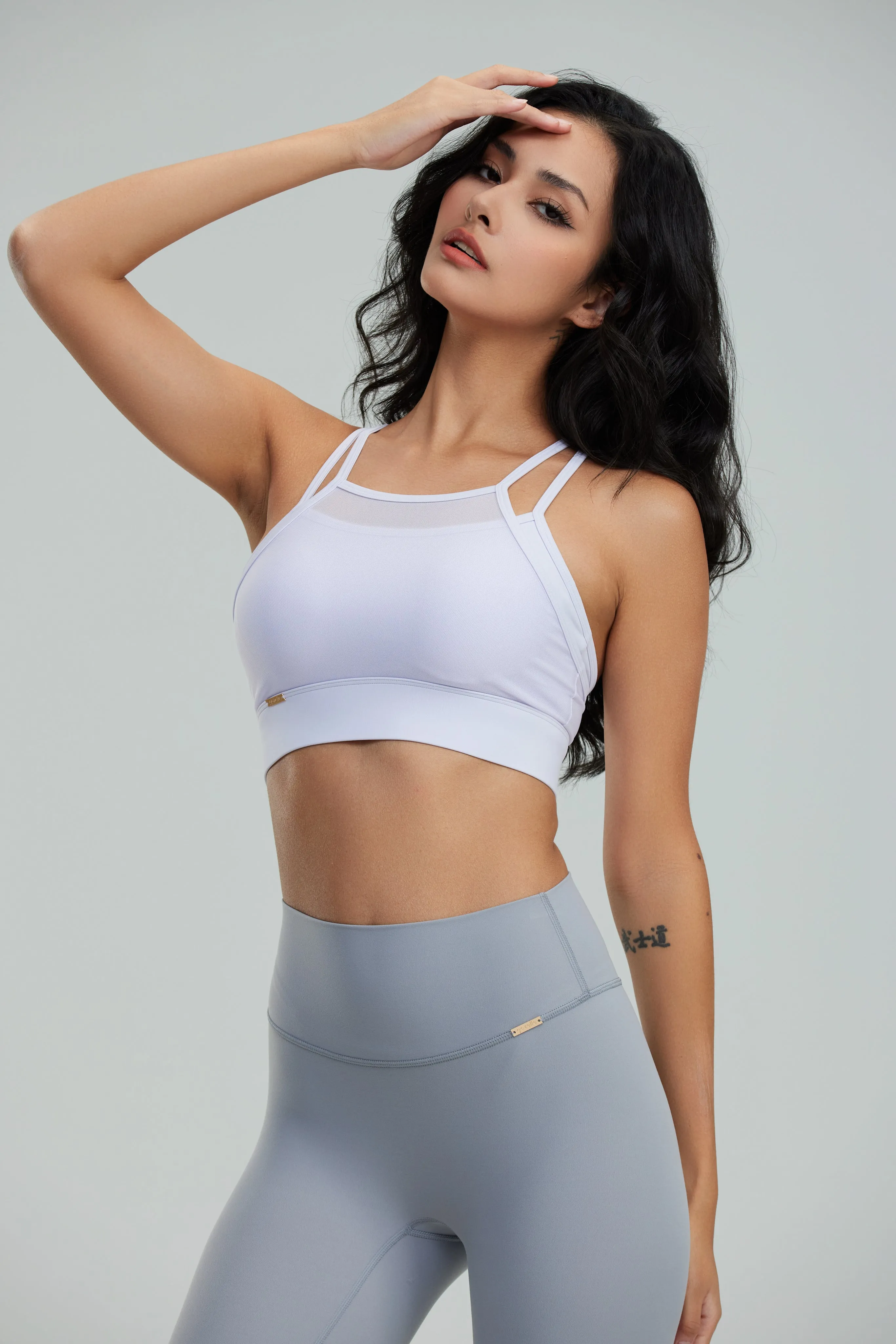 Glam Aura Mesh Top - Pastel Purple