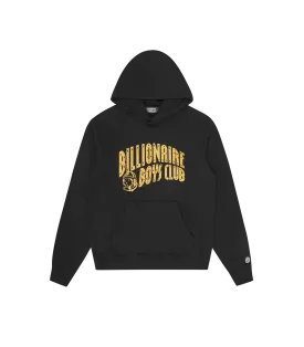 GLITTER ARCH LOGO POPOVER HOOD - BLACK/GOLD