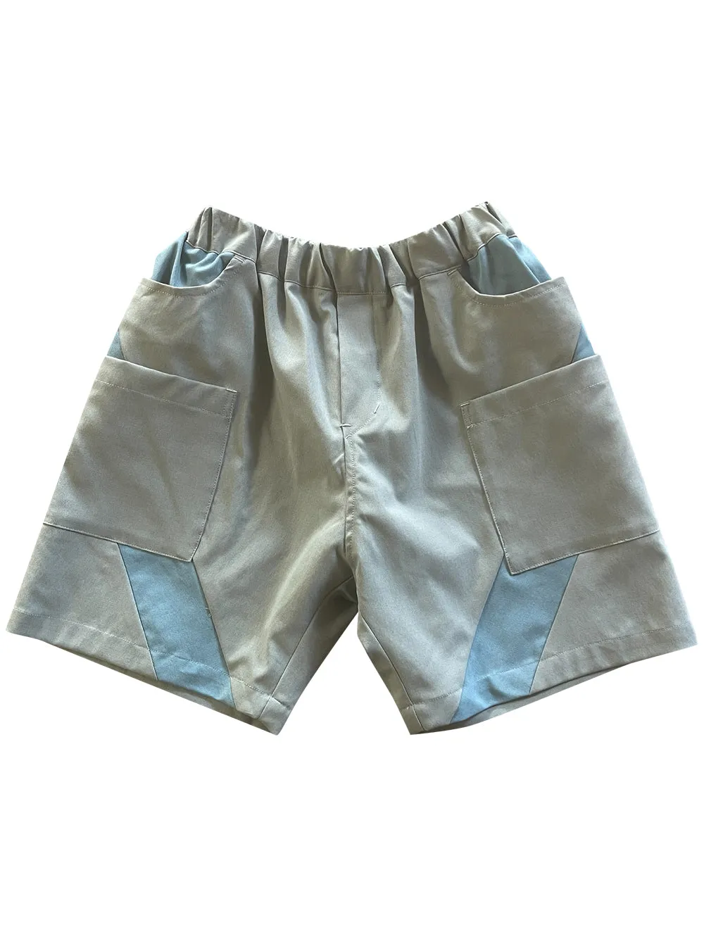 Green Bicolor Shorts