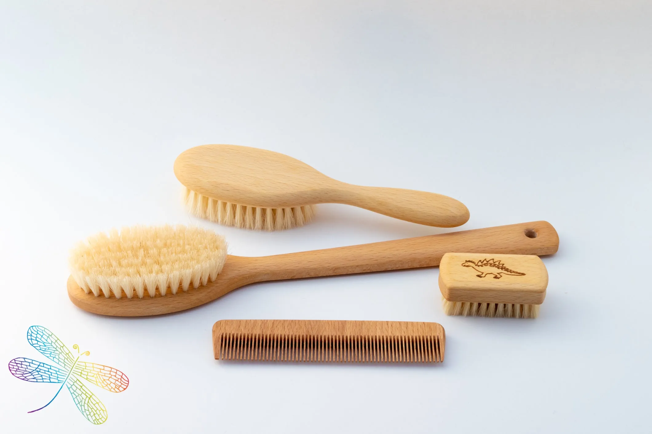 Hair Brush Childrens Soft Natural Bristle Gluckskafer