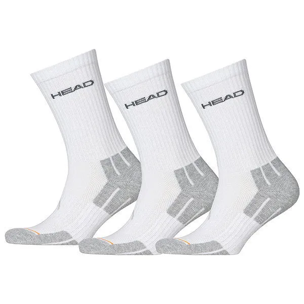 Head Performance Crew White 3 Pack