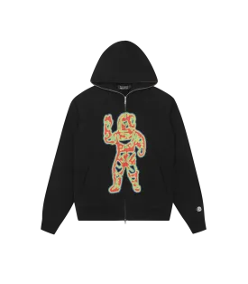 HEAT MAP STANDING ASTRO ZIP THROUGH HOOD - BLACK