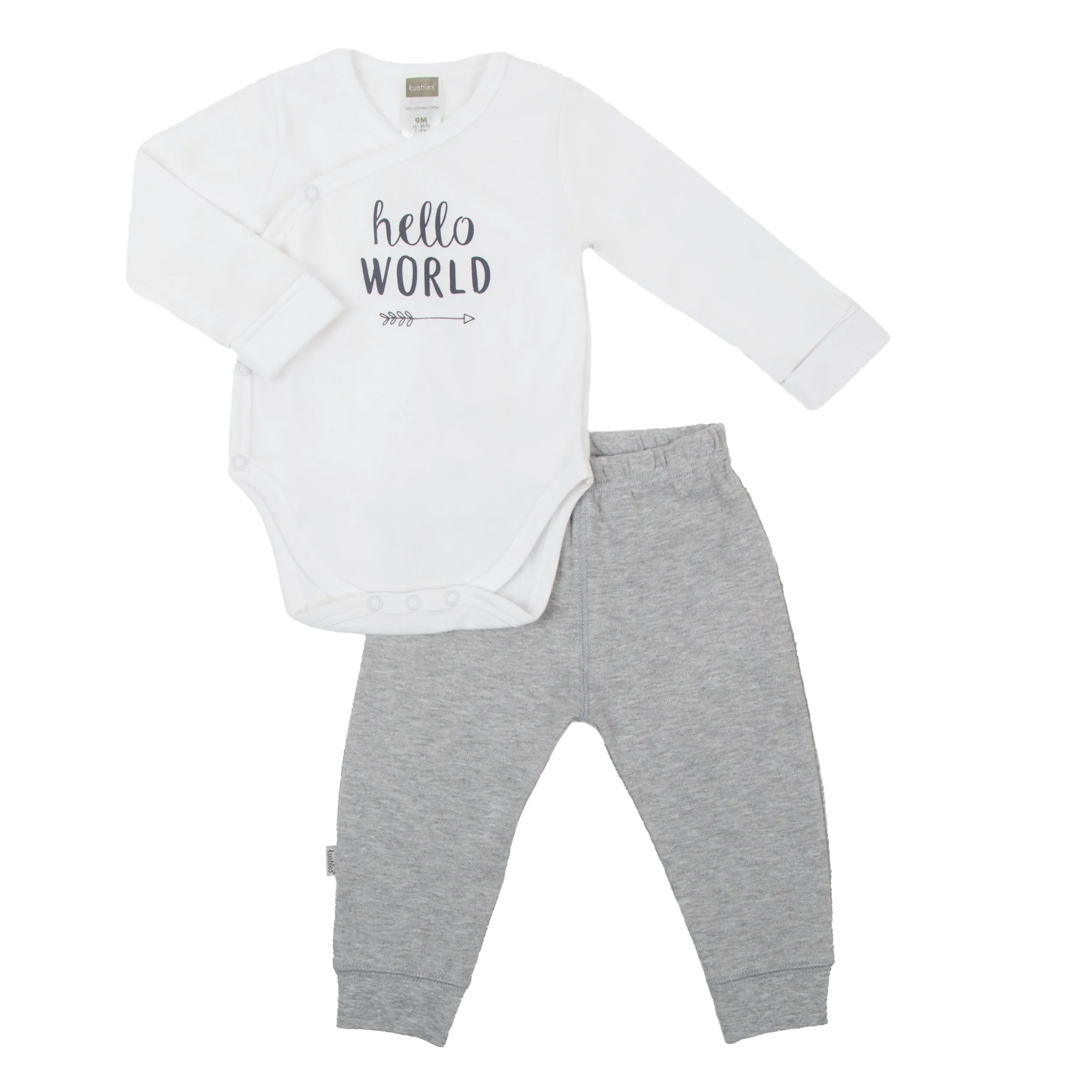 Hello World | LS Wrap Bodysuit & Pant Set