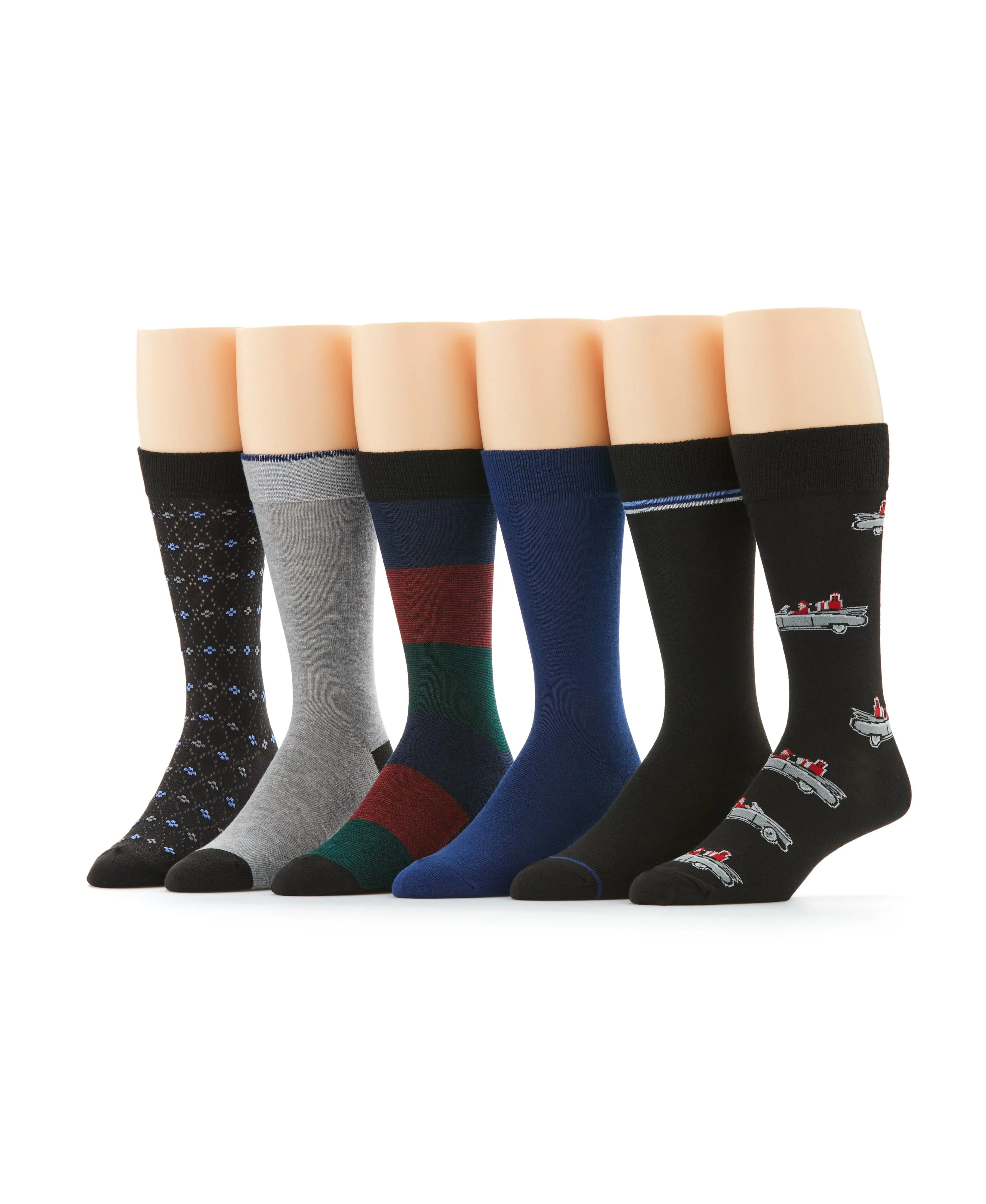 Holiday Convertible Mix 6-Pack Socks