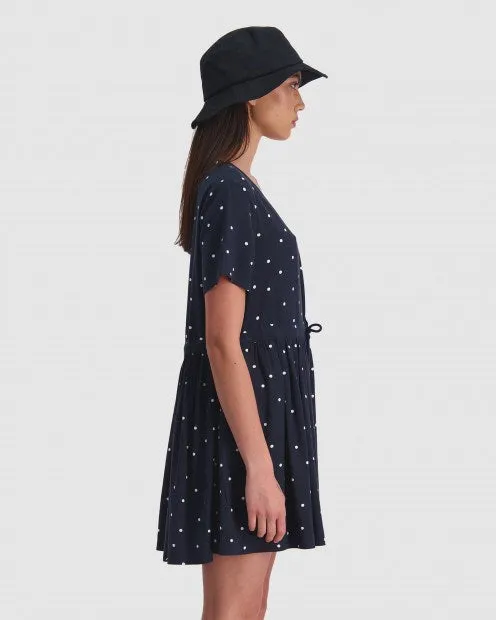 Huffer Picnic Florida Dress Navy White