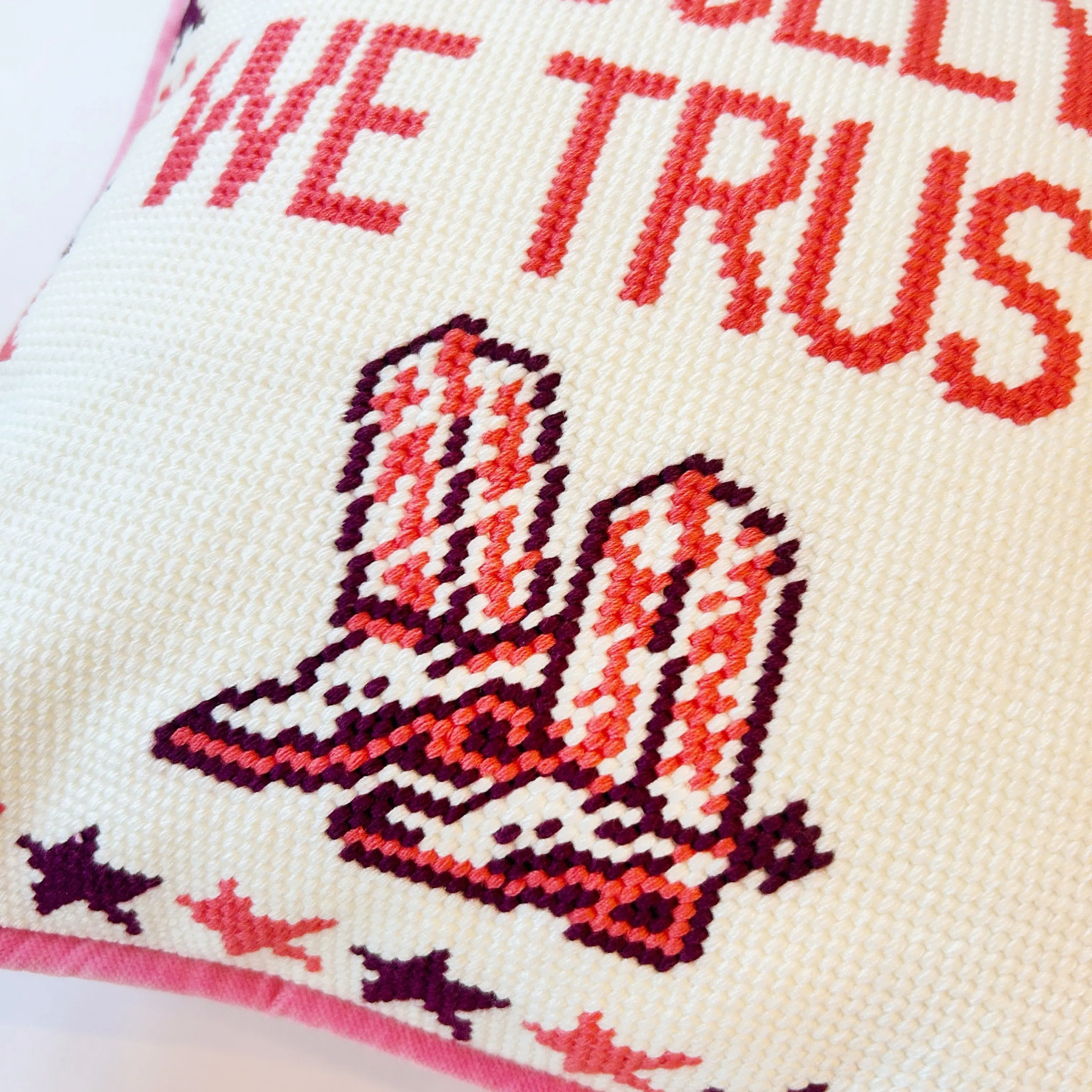 In Dolly We Trust Needlepoint Pillow