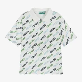 Kenzo All Over Logo Short Sleeve Polo