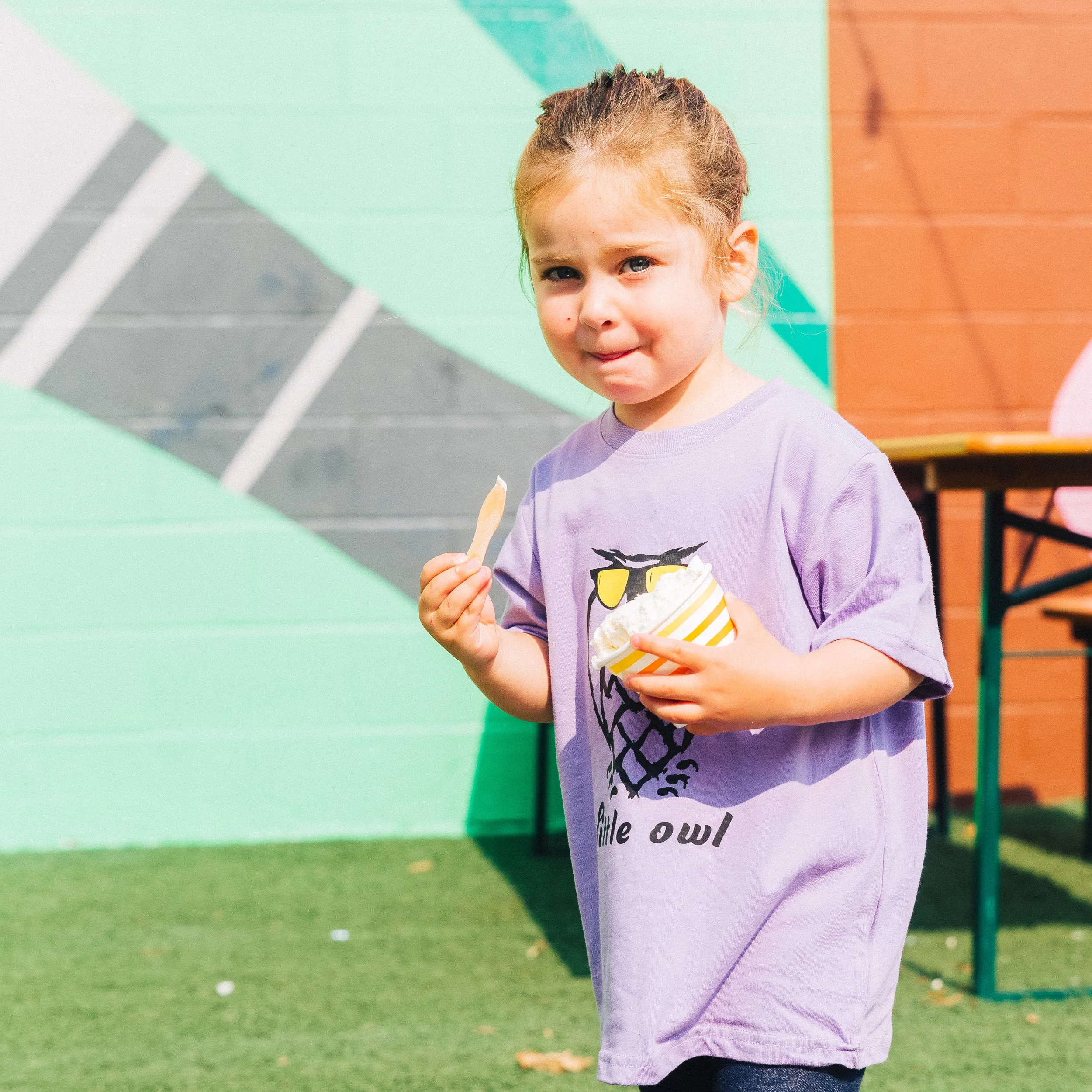 Little Owl T-Shirt - Sunnies - Toddler - Lavender