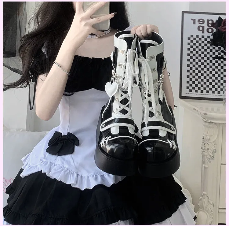 Lolita Cute Sweet Cool Knight Boots