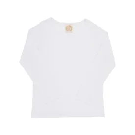 Long Sleeve Plain Jayne Play Shirt - Worth Avenue White