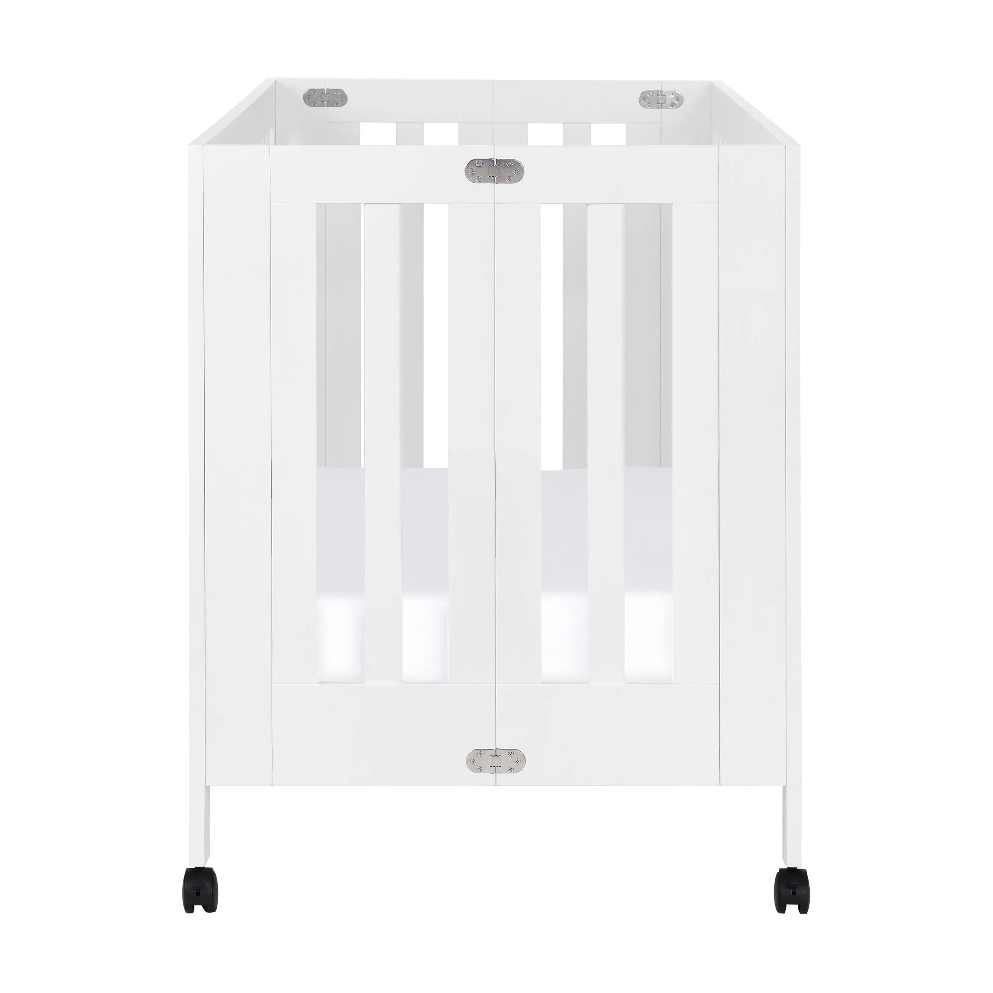 Maki Full-Size Portable Folding Crib with Toddler Bed Conversion Kit