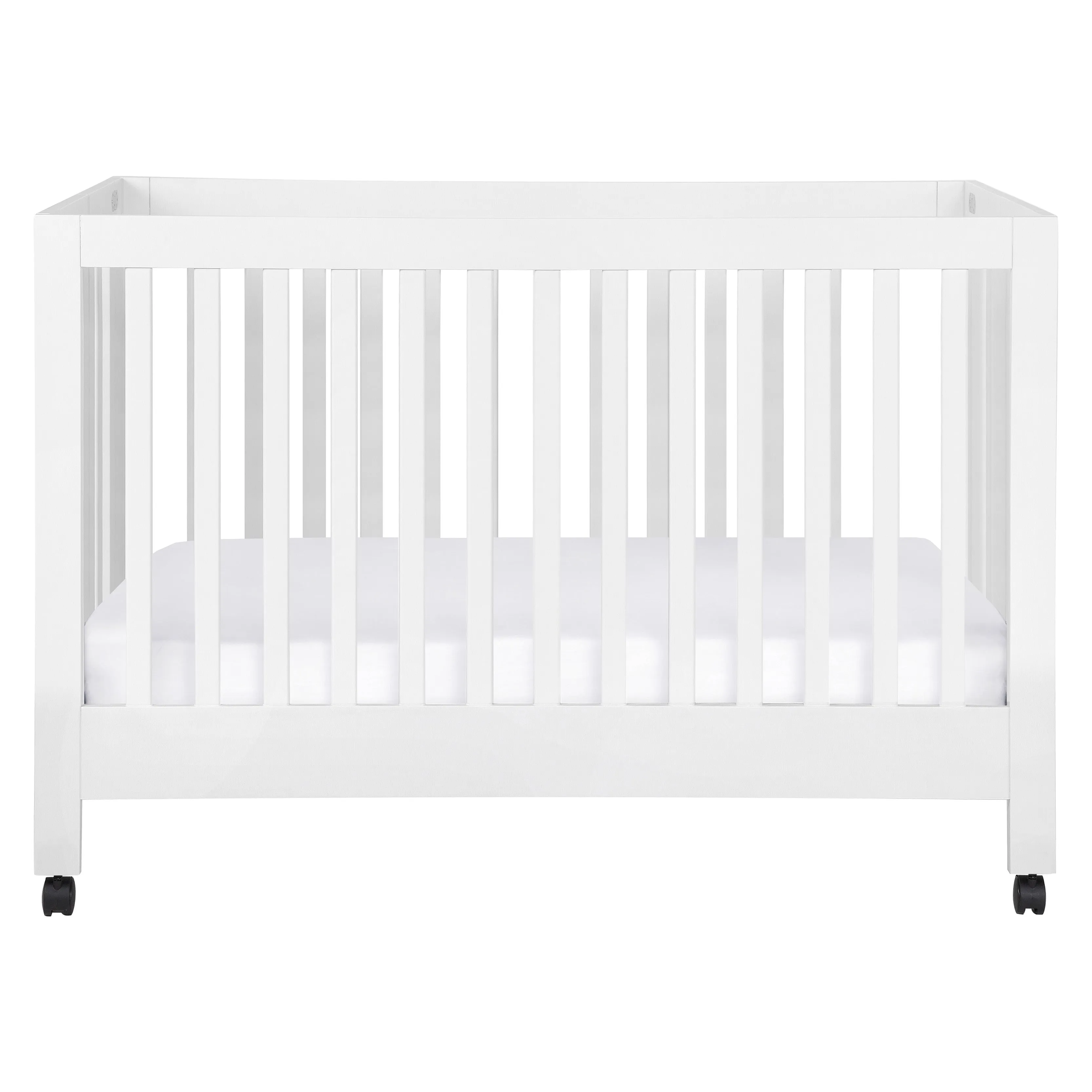 Maki Full-Size Portable Folding Crib with Toddler Bed Conversion Kit