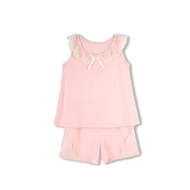 MELANIA GIRLS’ JERSEY COTTON PYJAMA PINK