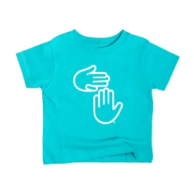 Michigan Hands Toddler Tee (Leland Blue)