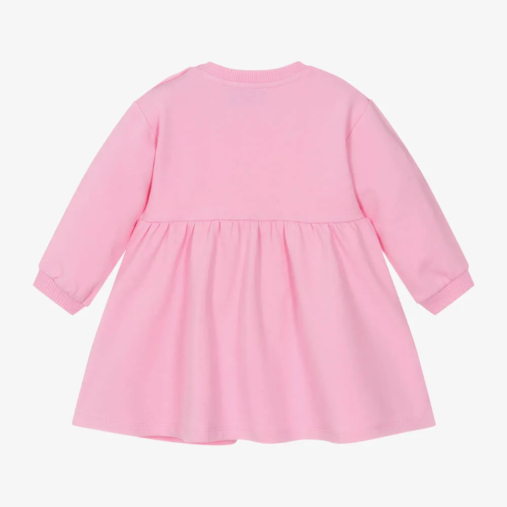 Moschino Baby Girls Lovely Teddy Bear Sweatshirt Dress