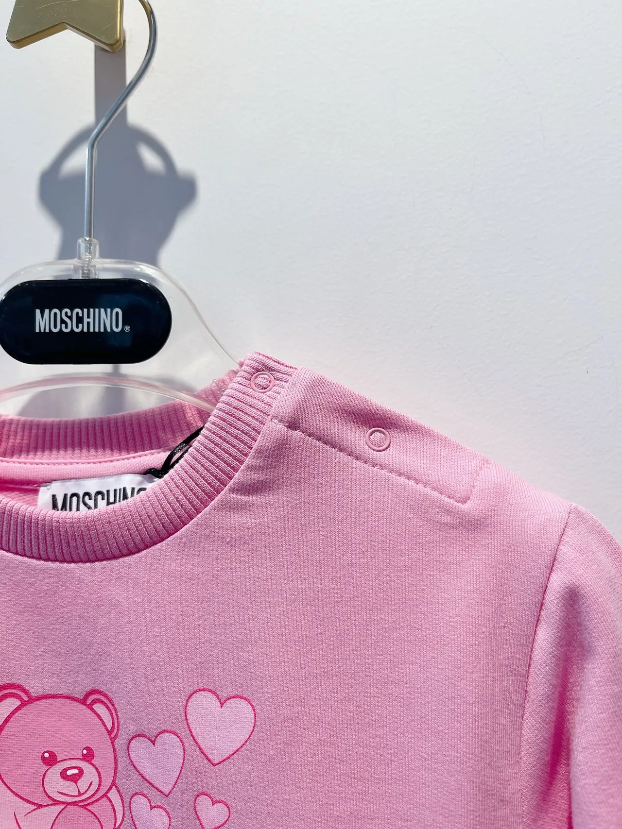 Moschino Baby Girls Lovely Teddy Bear Sweatshirt Dress