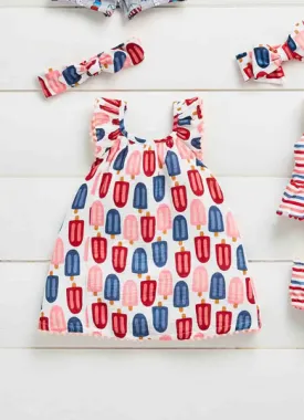 Mudpie Popsicle Toddler Dress Set