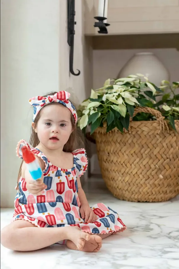 Mudpie Popsicle Toddler Dress Set