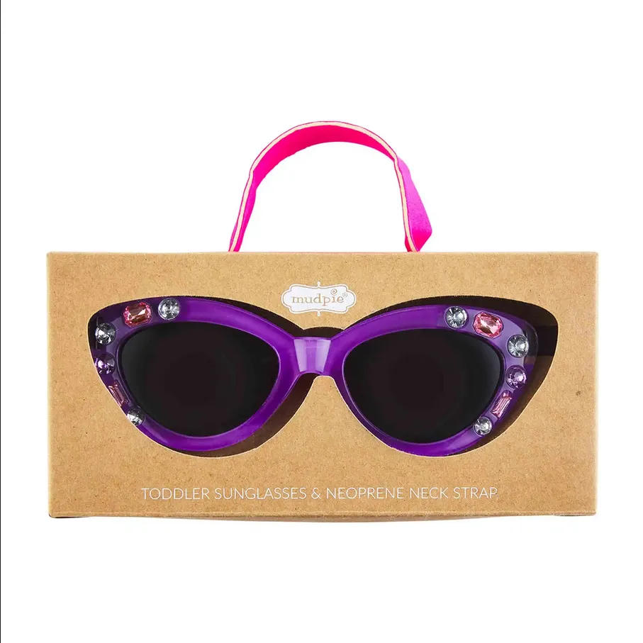 Mudpie Rhinestone Toddler Sunglass Set