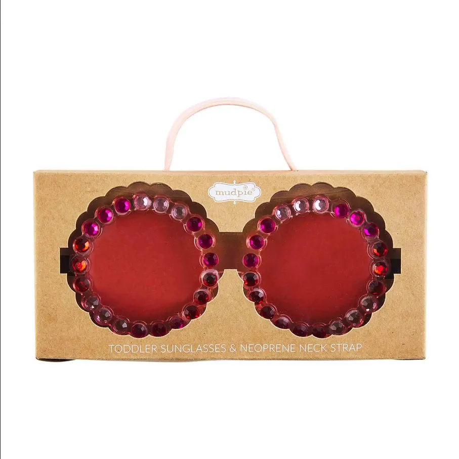 Mudpie Rhinestone Toddler Sunglass Set